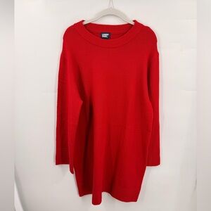 Lands' End Womens Crewneck Sweater Dress Size Large Long Sleeve
